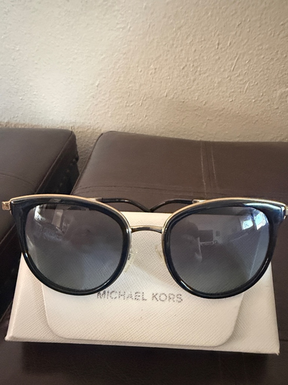Michael Kors Black and Gold Cat Eye Sunglasses - Picture 5 of 5